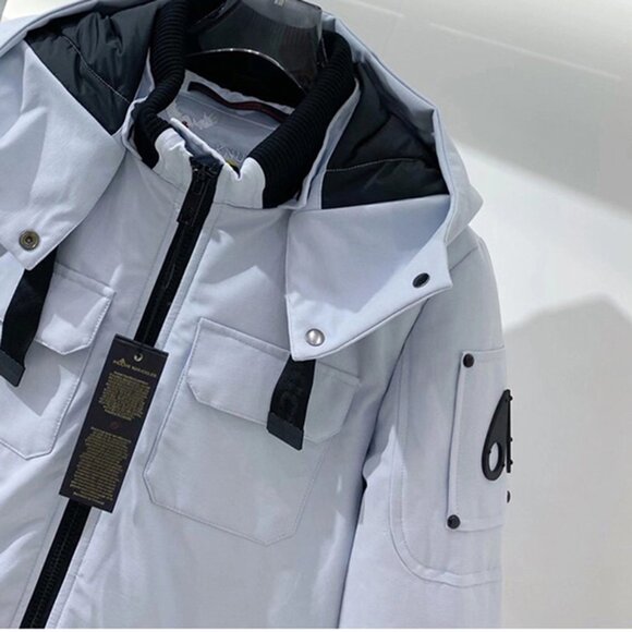 Scissors Light Blue Down Jacket - Picture 2 of 8